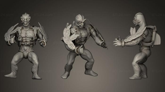 Figurines heroes, monsters and demons (Stratos, STKM_0353) 3D models for cnc